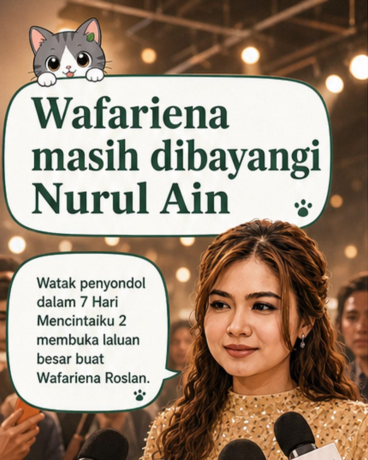Pelakon Wafariena dalam imej promosi, dikenali menerusi watak Nurul Ain dan kini bakal bintangi filem pertamanya sebagai pelakon utama, The Real Mamu.